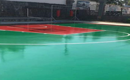 武汉篮球场翻新地面